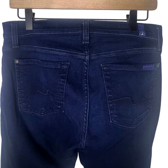 7FAM | Gwenevere Skinny Mid Rise Skinny Jeans | Dark Wash | Women’s Size 29 - Picture 6 of 9